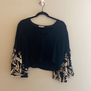 Navy Blue Billabong Flowy Top